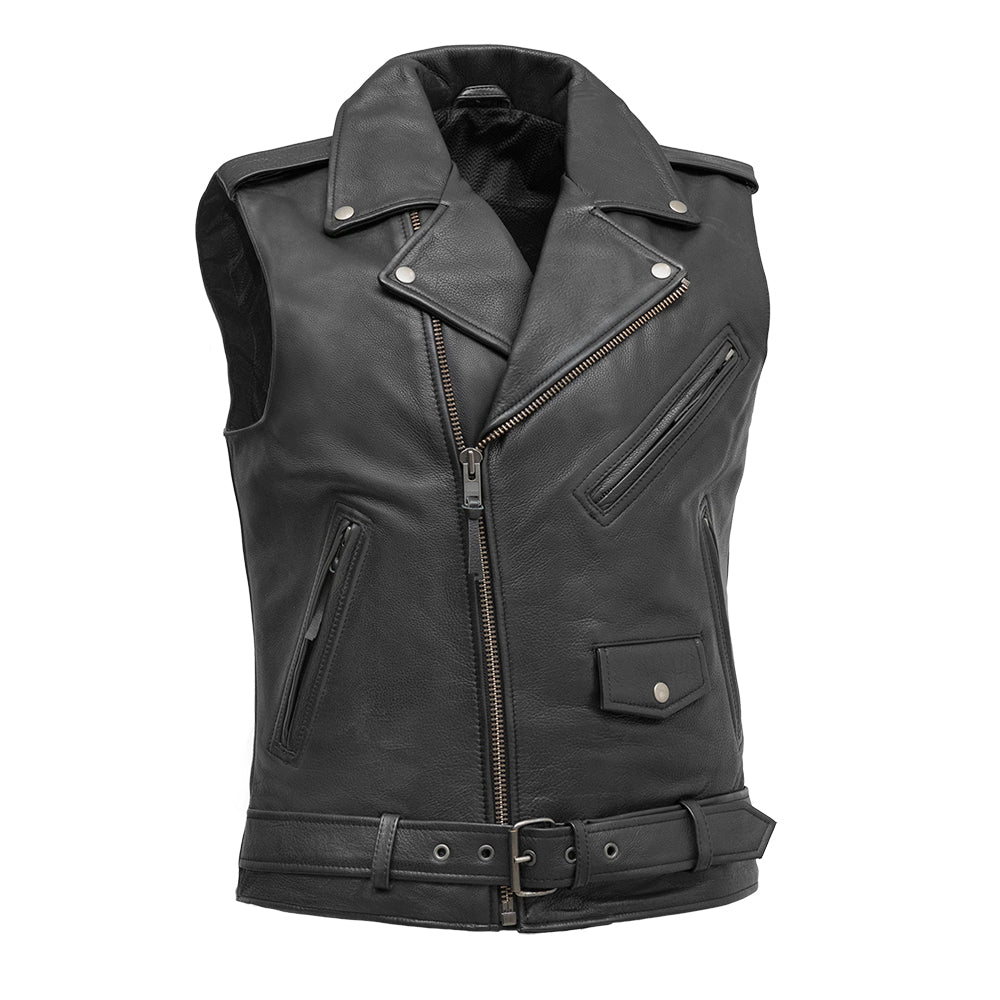Tressivo-Rockin - Men's Motorcycle Leather Vest - Tressivo