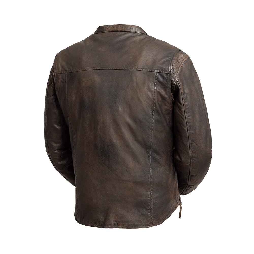 Tressivo-Rocky Men's Motorcycle Leather Jacket - Tressivo