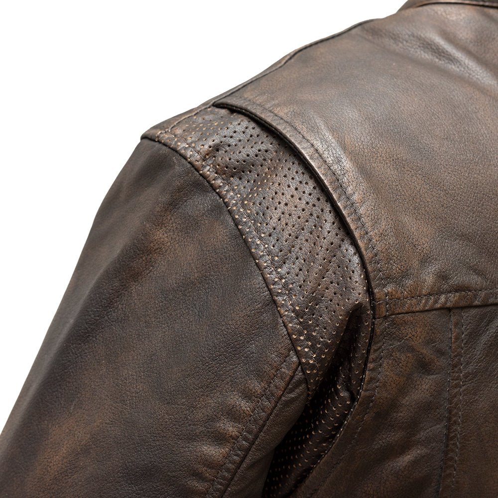 Tressivo-Rocky Men's Motorcycle Leather Jacket - Tressivo