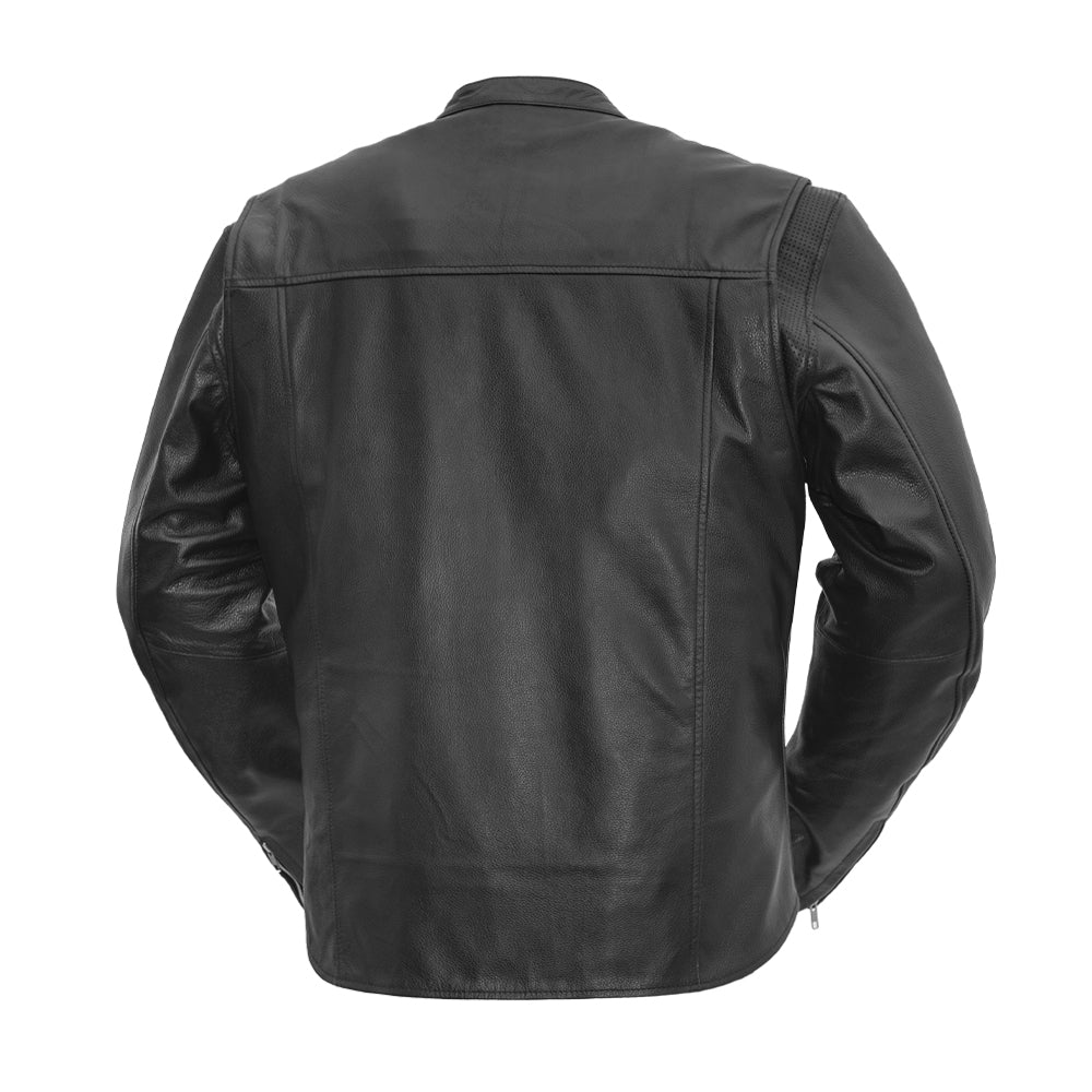 Tressivo-Rocky Men's Motorcycle Leather Jacket - Tressivo