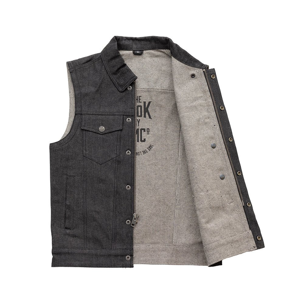 Tressivo-Rook - Vest Only - Men's Motorcycle Denim Vest - Tressivo