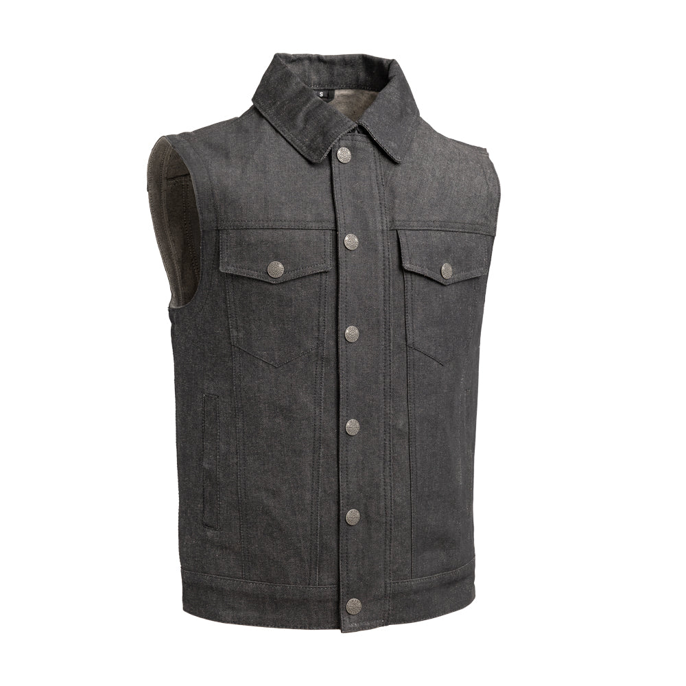 Tressivo-Rook - Vest Only - Men's Motorcycle Denim Vest - Tressivo