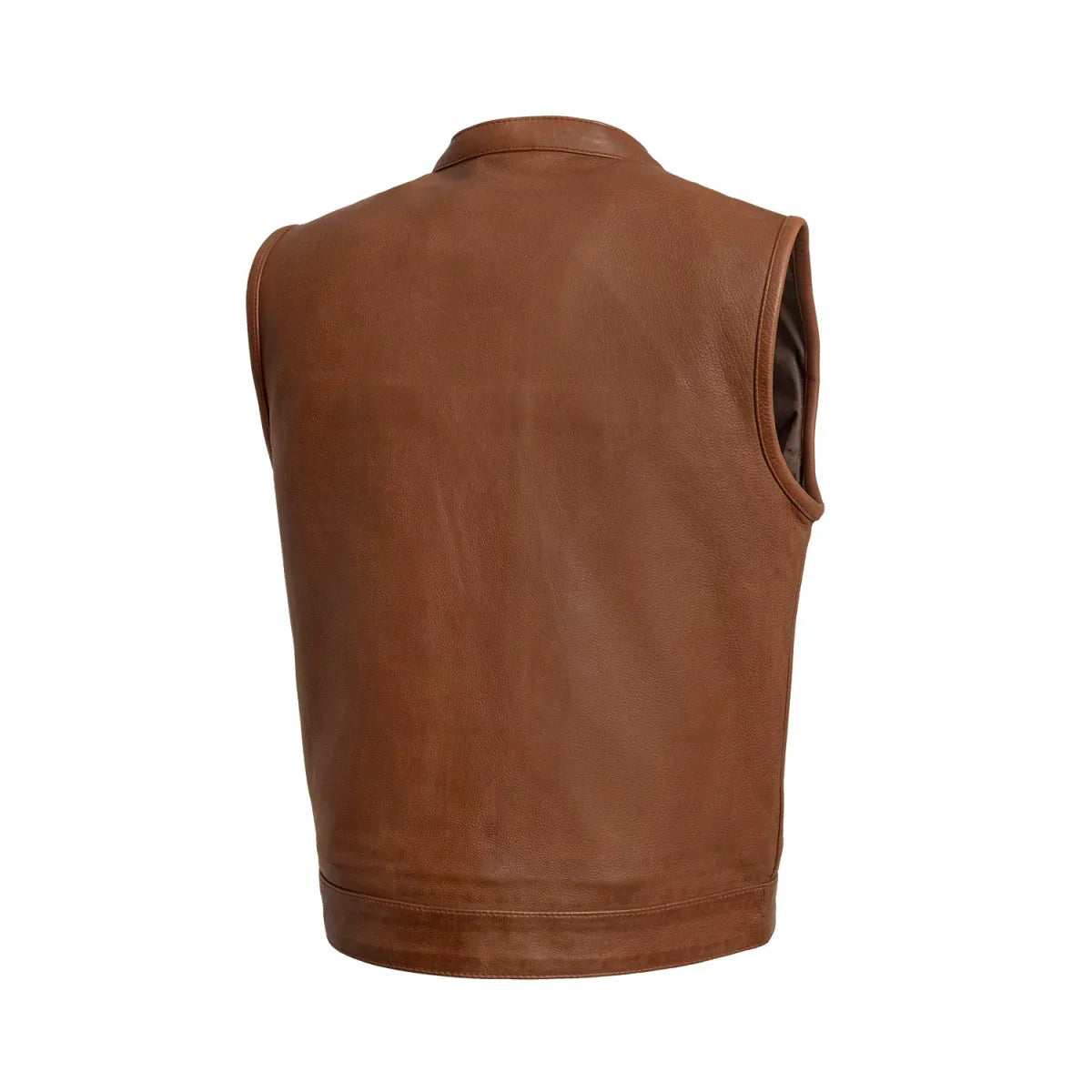 Tressivo-Sharp Shooter Men's Motorcycle Leather Vest - Tressivo