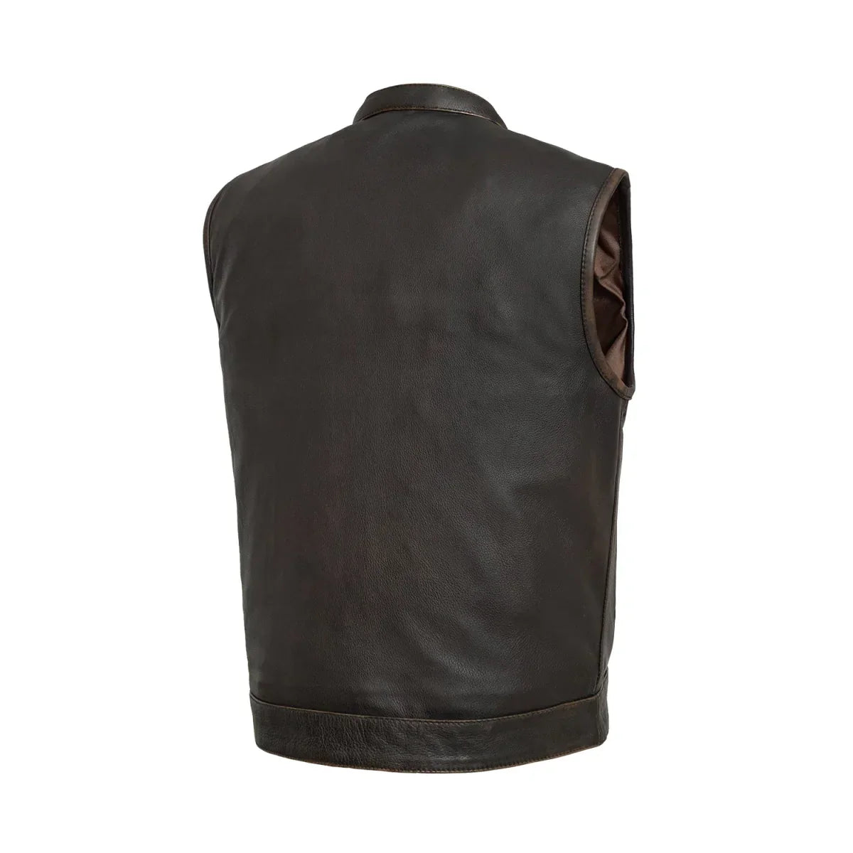 Tressivo-Sharp Shooter Men's Motorcycle Leather Vest - Tressivo