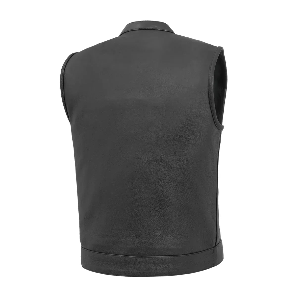 Tressivo-Sharp Shooter Men's Motorcycle Leather Vest - Tressivo