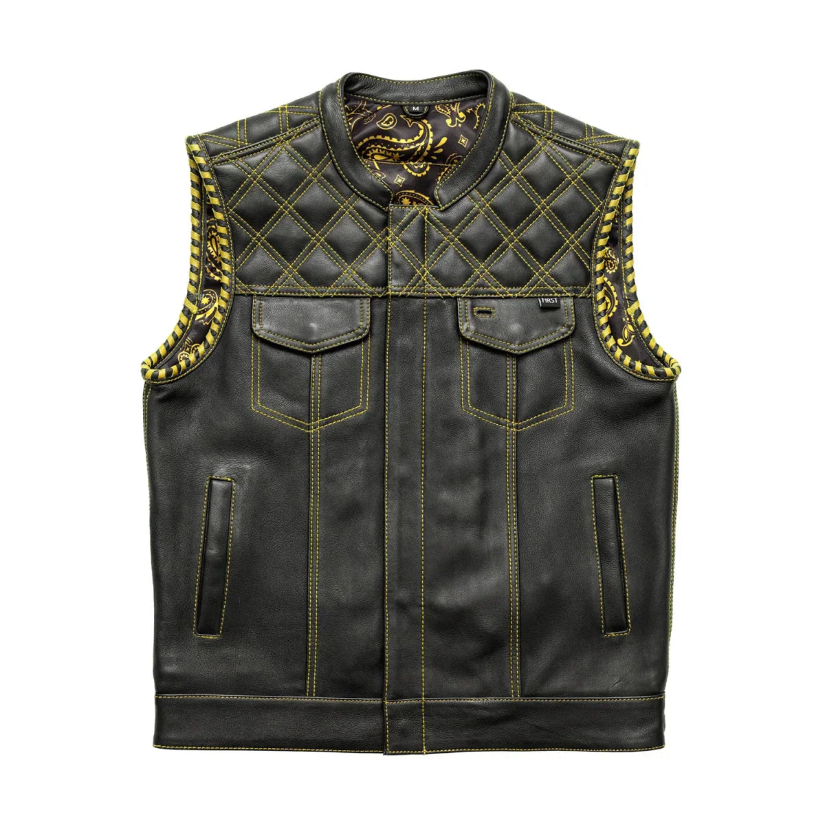 Tressivo-Sinister - Men's Motorcycle Leather Vest - Tressivo
