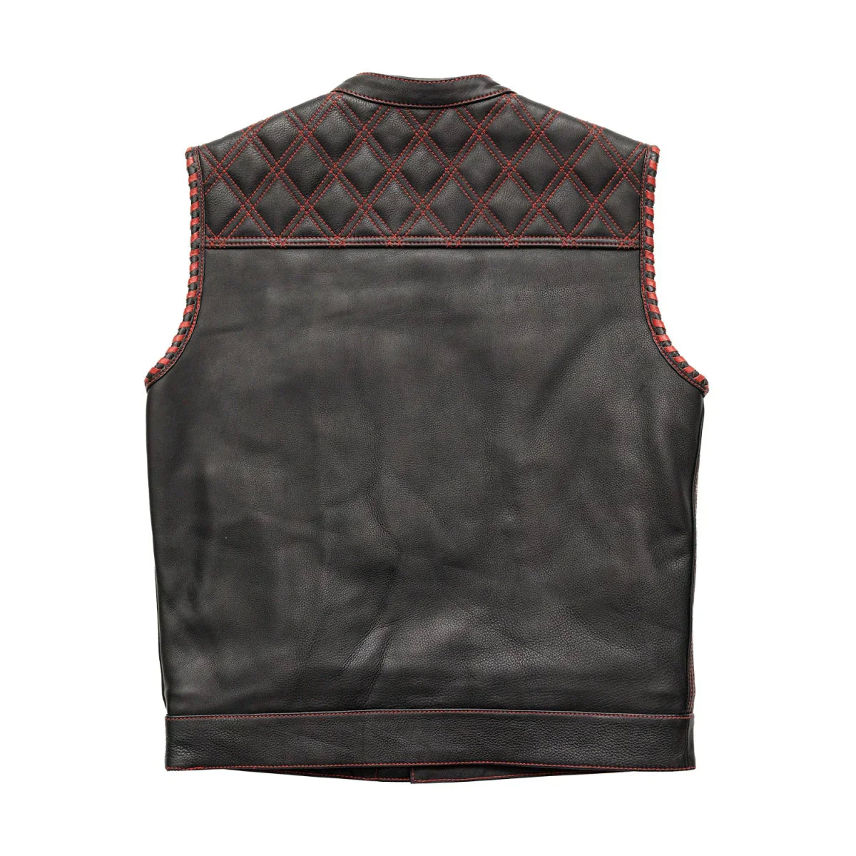 Tressivo-Sinister - Men's Motorcycle Leather Vest - Tressivo