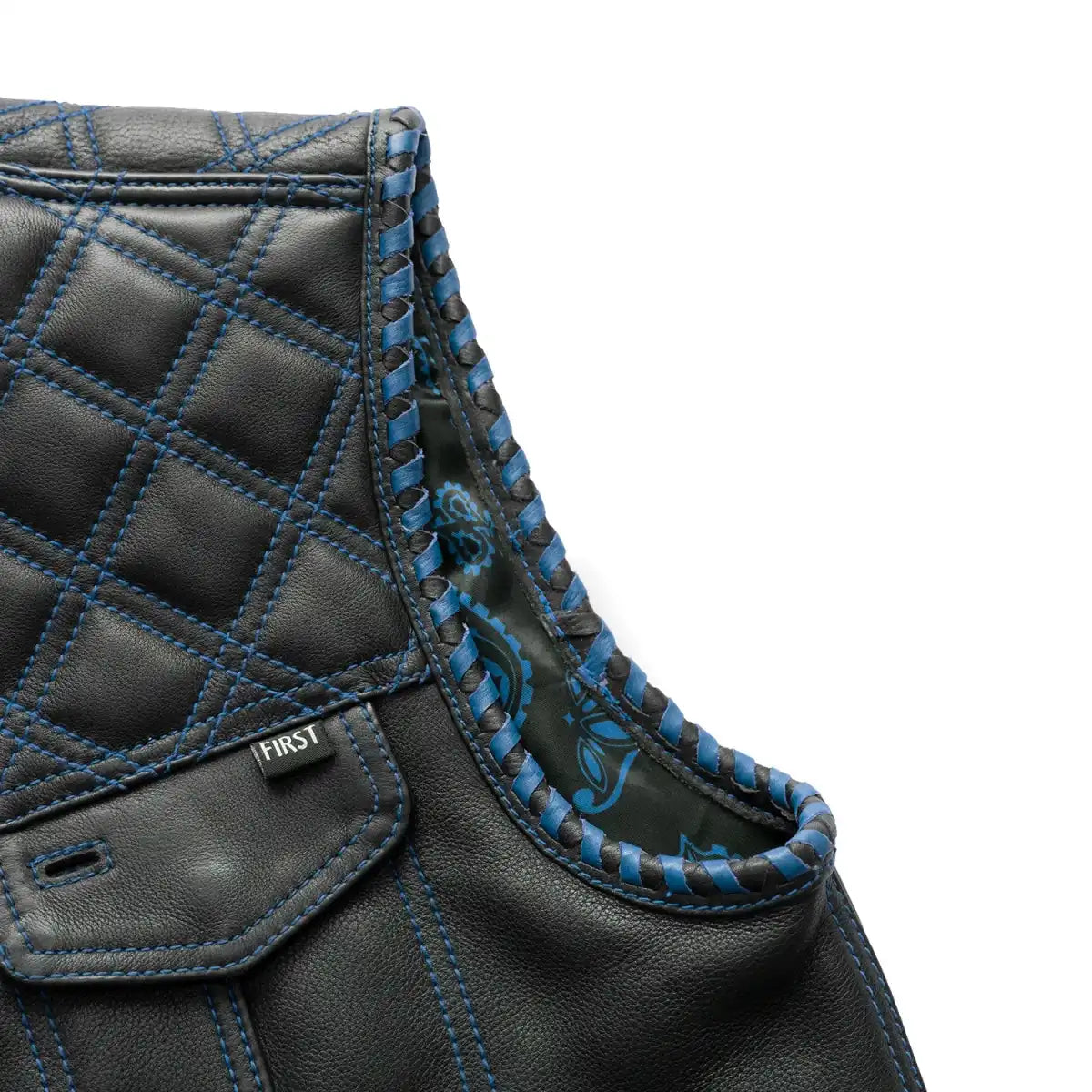 Tressivo-Sinister - Men's Motorcycle Leather Vest - Tressivo