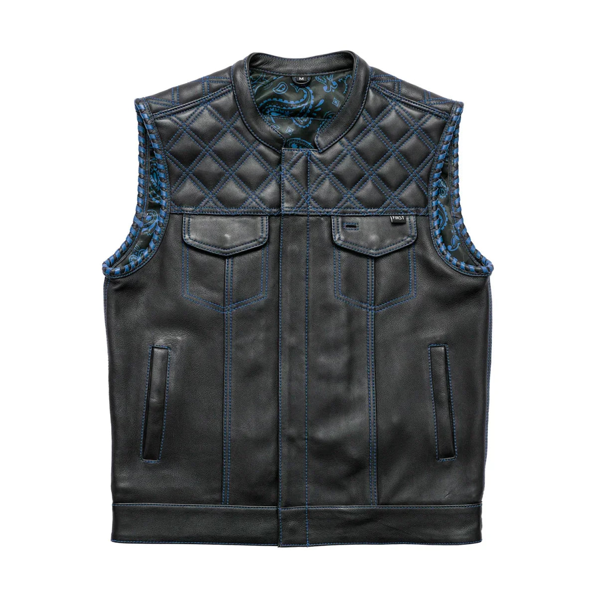 Tressivo-Sinister - Men's Motorcycle Leather Vest - Tressivo