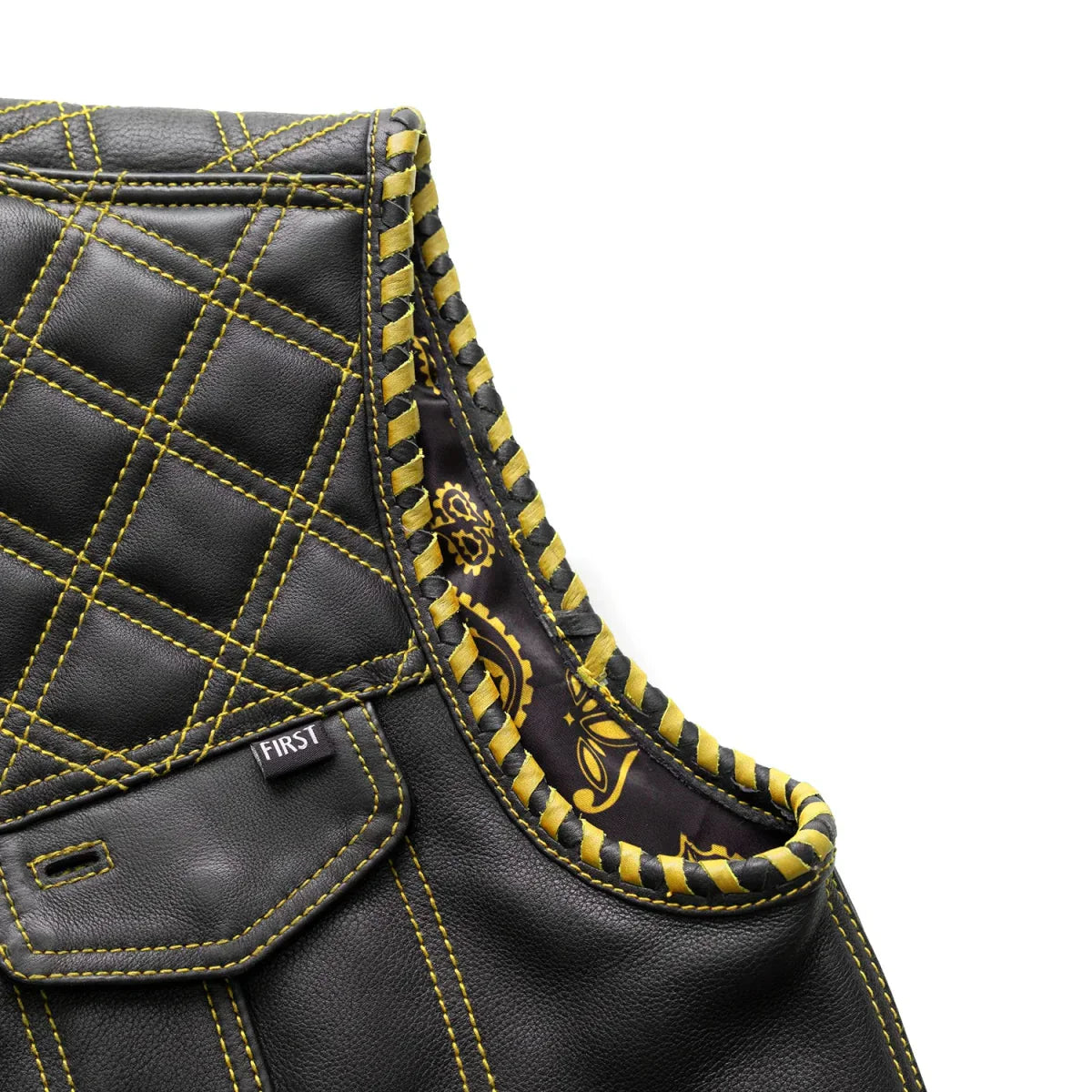 Tressivo-Sinister - Men's Motorcycle Leather Vest - Tressivo