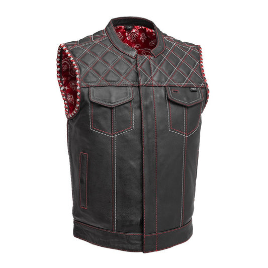 Tressivo-Sinister - Men's Motorcycle Leather Vest - Tressivo