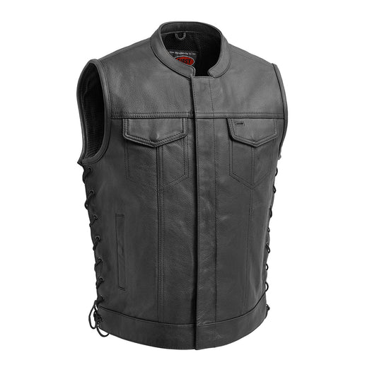Tressivo-Sniper Men's Motorcycle Leather Vest - Tressivo