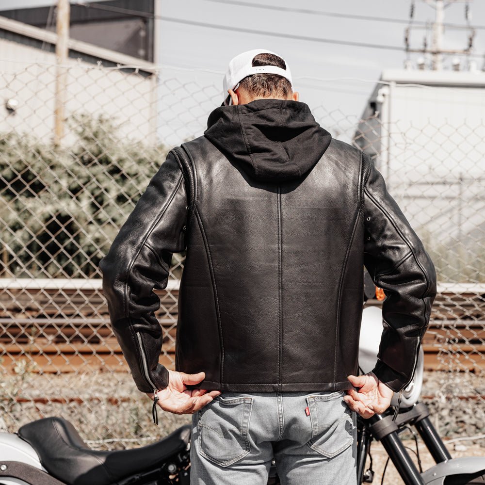 Tressivo-Street Cruiser Men's Motorcycle Leather Jacket - Tressivo