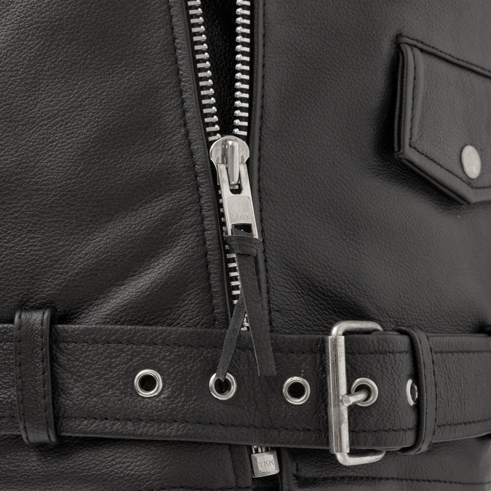 Tressivo-Superstar Men's Motorcycle Leather Jacket - Tressivo