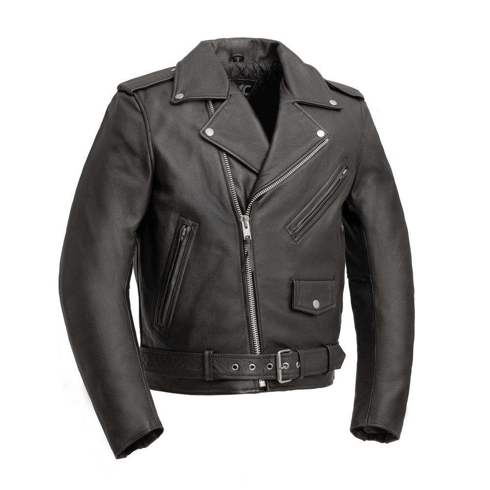 Tressivo-Superstar Men's Motorcycle Leather Jacket - Tressivo