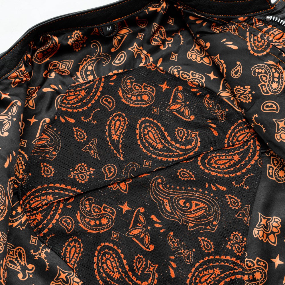 Tressivo-The Cut Men's Motorcycle Leather Vest, Multiple Color Options - Tressivo