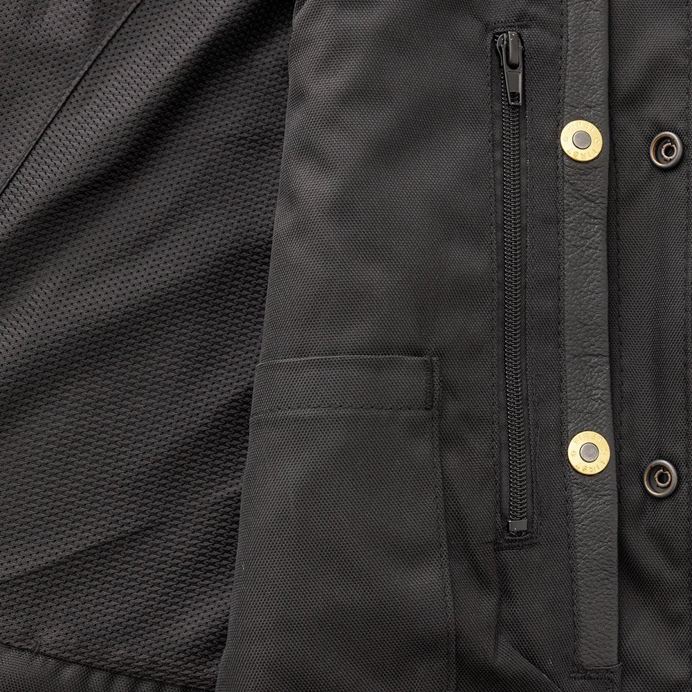 Tressivo-Top Biller Men's Motorcycle Western Style Leather Vest - Tressivo