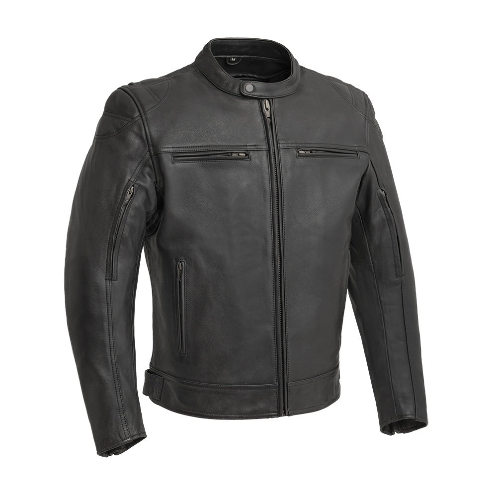 Tressivo-Top Performer Men's Motorcycle Leather Jacket - Tressivo