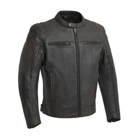 Tressivo-Top Performer Men's Motorcycle Leather Jacket - Tressivo