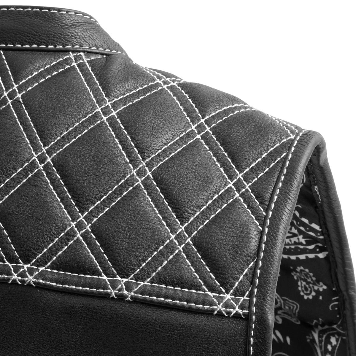 Tressivo-Upside Men's Club Style Leather Vest - Tressivo