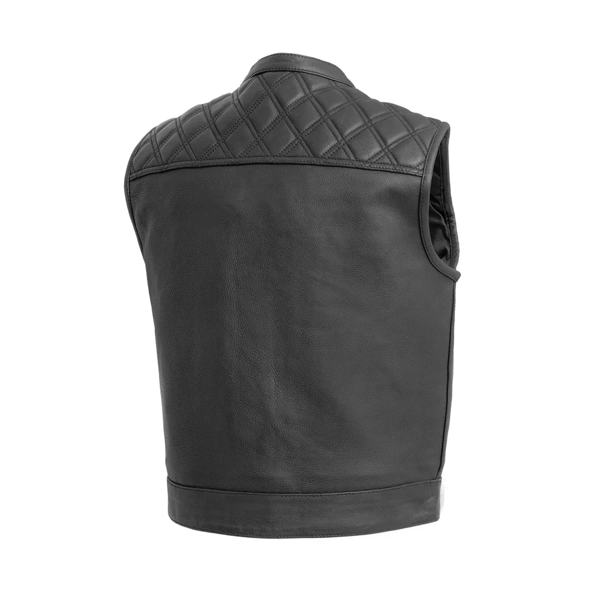 Tressivo-Upside Men's Club Style Leather Vest - Tressivo
