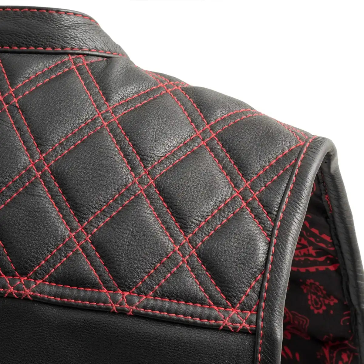 Tressivo-Upside Men's Club Style Leather Vest - Tressivo