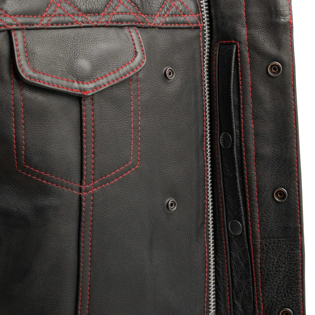 Tressivo-Upside Men's Club Style Leather Vest - Tressivo
