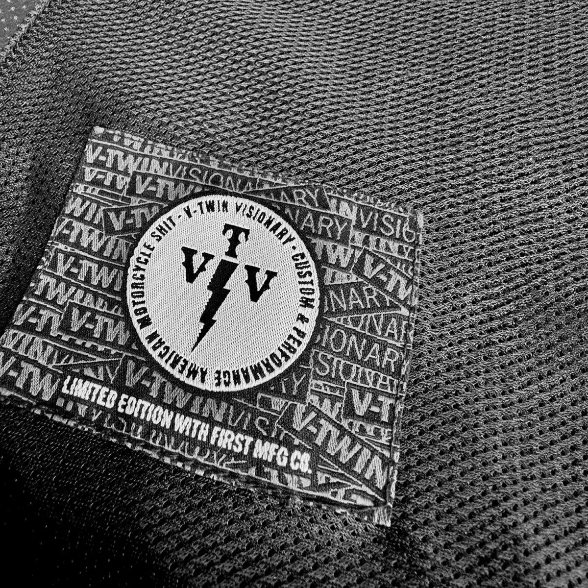 Tressivo-V-Twin Visionary Battleship Perforated Leather Vest - Tressivo