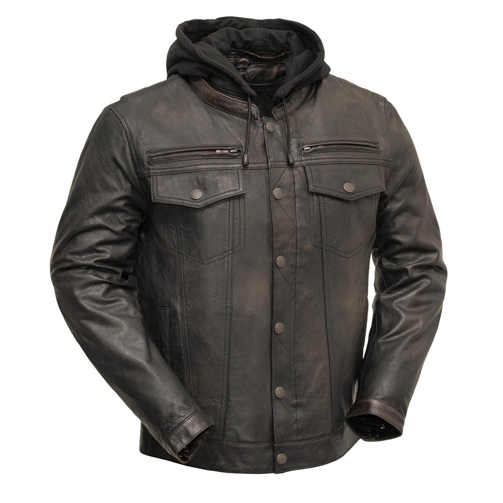 Tressivo-Vendetta Men's Motorcycle Leather Jacket - Tressivo
