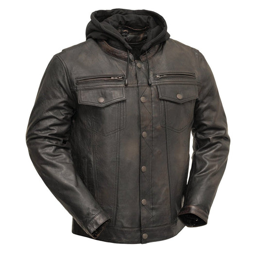 Tressivo-Vendetta Men's Motorcycle Leather Jacket - Tressivo