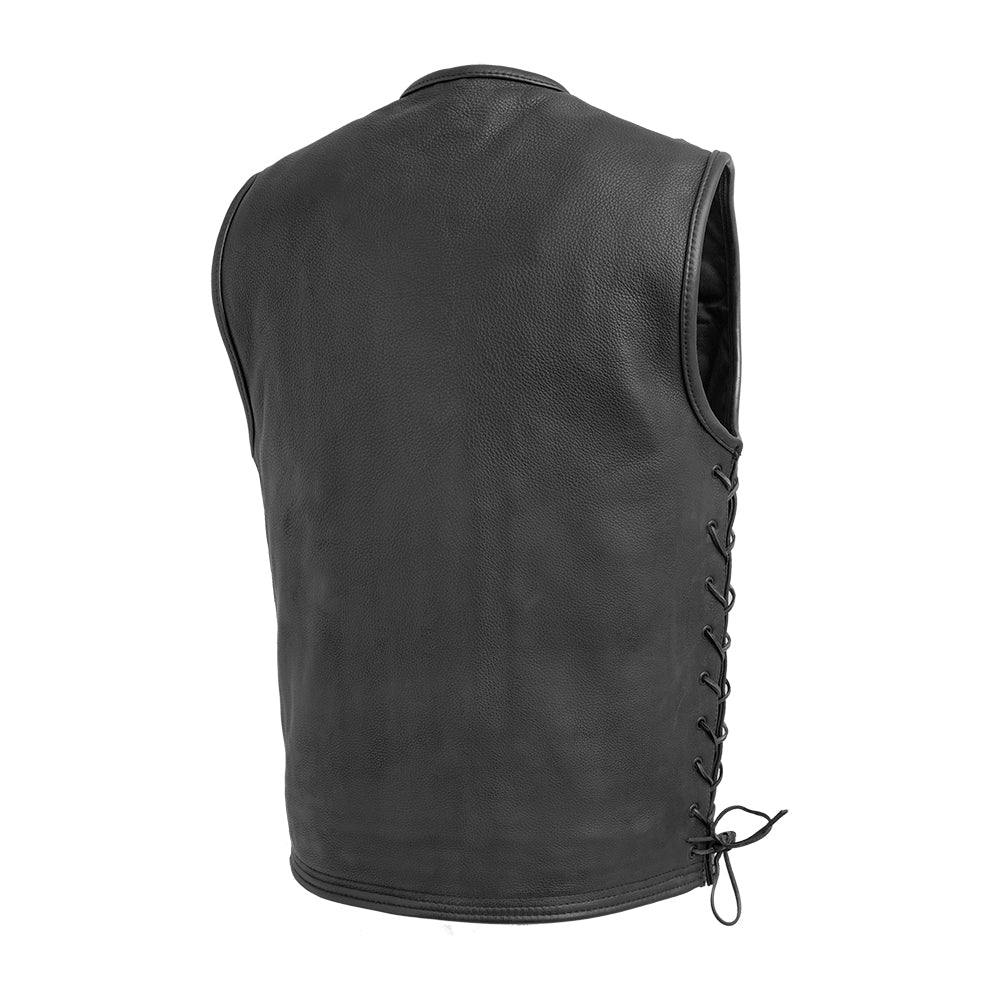 Tressivo-Venom Men's Motorcycle Leather Vest - Tressivo