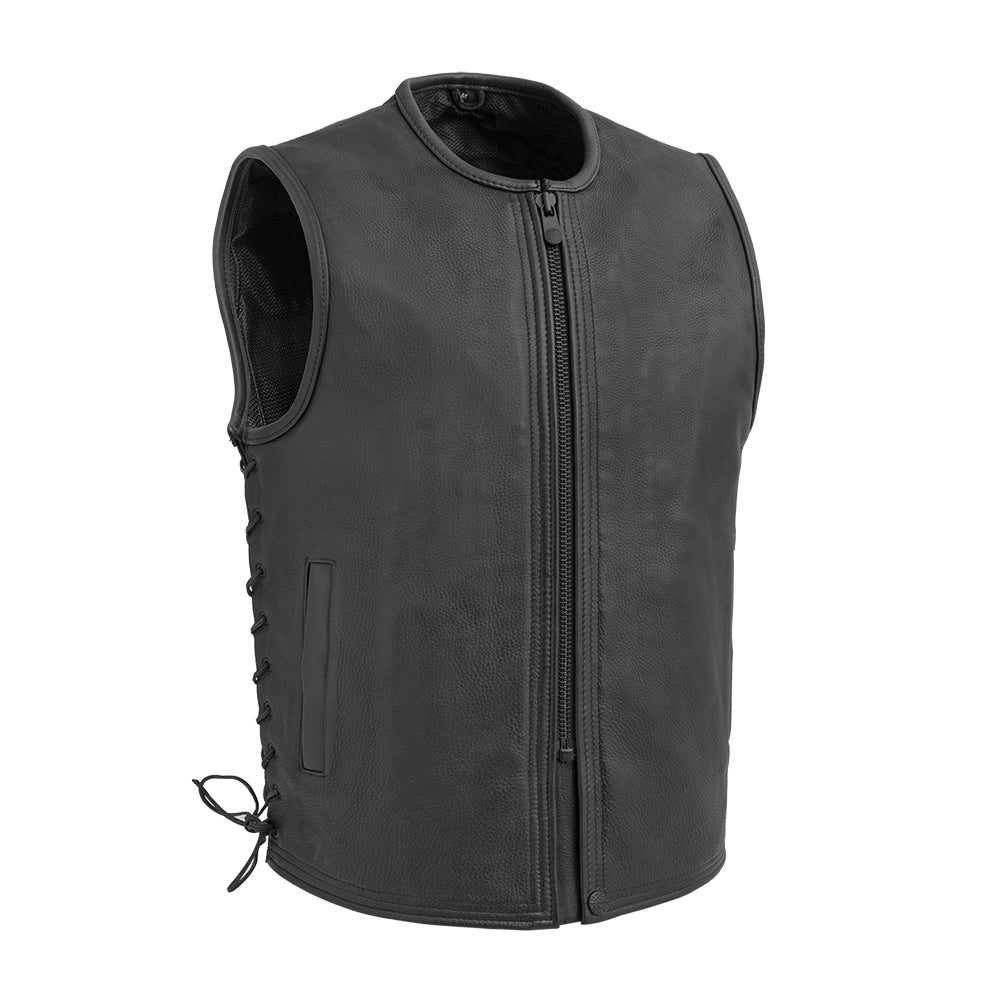 Tressivo-Venom Men's Motorcycle Leather Vest - Tressivo