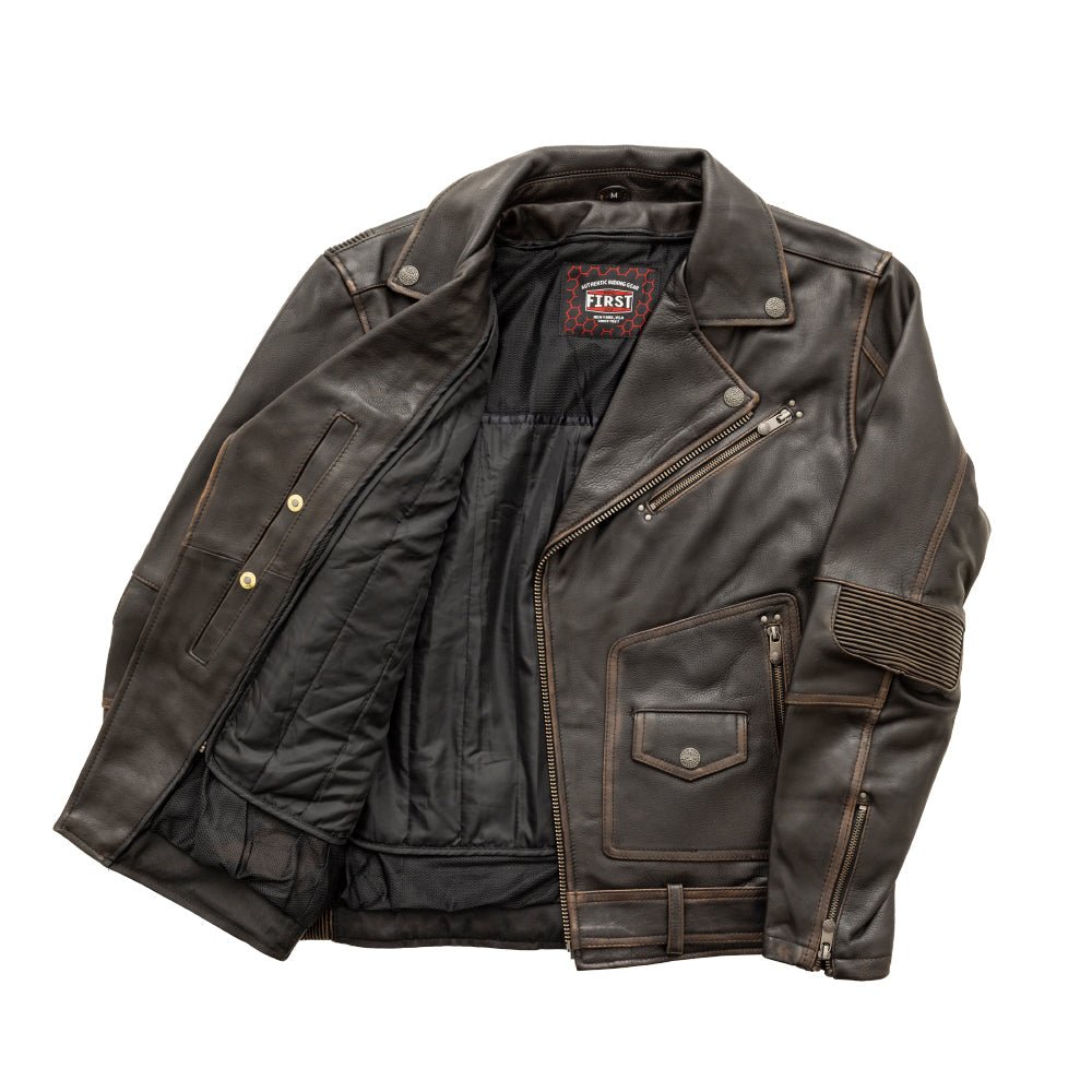 Tressivo-Wrath Men's Motorcycle Leather Jacket - Tressivo