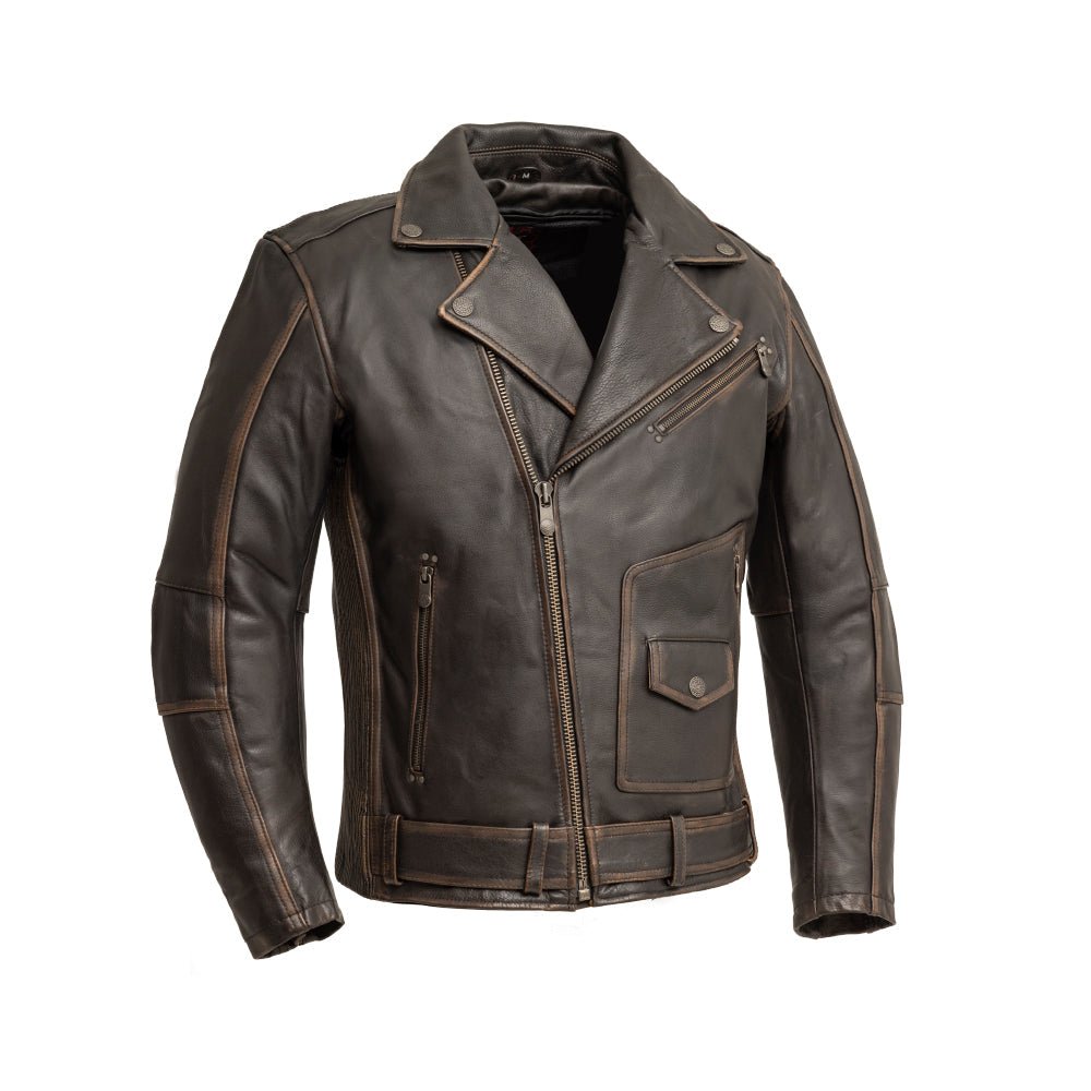 Tressivo-Wrath Men's Motorcycle Leather Jacket - Tressivo